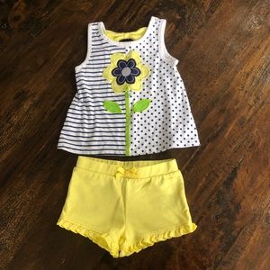 Flower Tank Top and Short Set